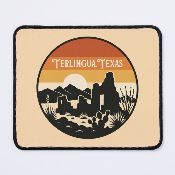 Item preview, Terlingua Texas Desert Sunset Sticker | Big Bend Ghost Town Retro Landscape Design designed and sold by SimplyJasper.