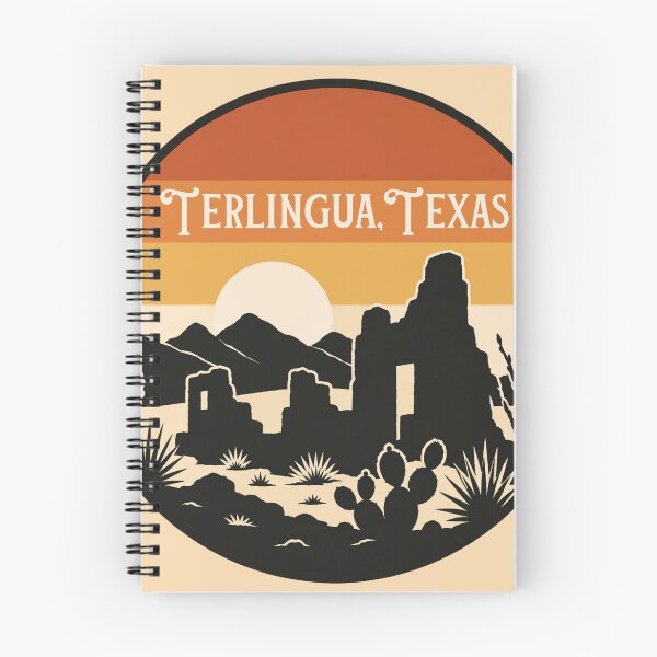 Item preview, Terlingua Texas Desert Sunset Sticker | Big Bend Ghost Town Retro Landscape Design designed and sold by SimplyJasper.