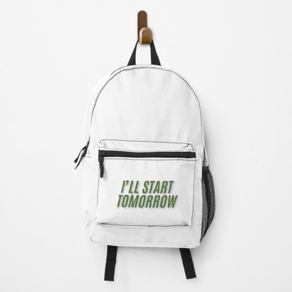Item preview, I'll start tomorrow procrastination meme simple quote designed and sold by MoodPrintsShop.