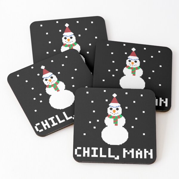 Item preview, Chill, Man Funny Christmas Snowman Design designed and sold by Jaudaux Designs.