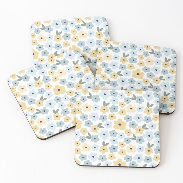 Item preview, Floral design pastel colours yellow and blue  designed and sold by Heaven1111.