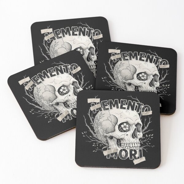 Item preview, Memento Mori Skull Flowers Dead Leaves and Flowers designed and sold by nuel-art.