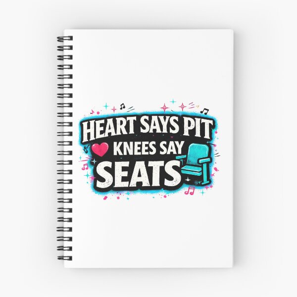 Item preview, Heart Says Pit Knees Say Seats Funny Concert Shirt designed and sold by SnarkleCo.