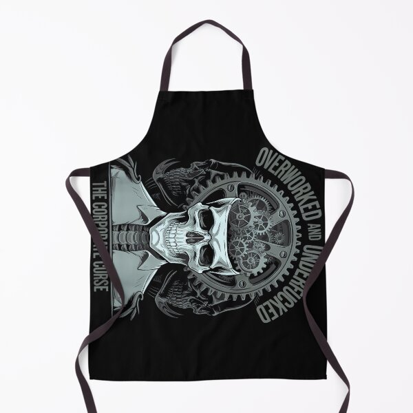 Item preview, Overworked Corporate Curse Skull Dark Humor Anti Work designed and sold by PatriciaIHensle.