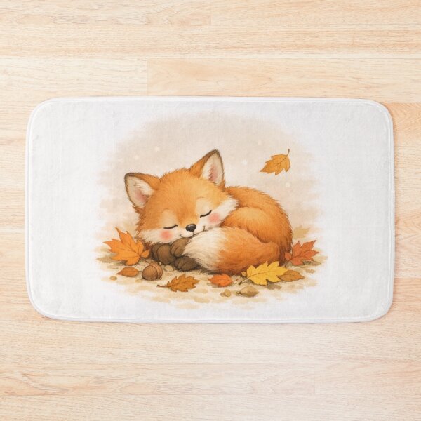 Item preview, Sleepy Fox – Soft Minimalist Woodland Illustration designed and sold by NytasCraftHub.
