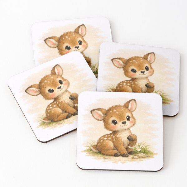Item preview, Gentle Fawn – Soft Minimalist Animal Illustration designed and sold by NytasCraftHub.