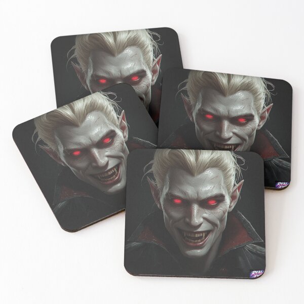 Item preview, Cinematic Vampire Horror Blonde Headshot Portrait v18 designed and sold by Real Fiction.