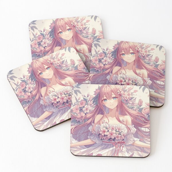 Item preview, Anime Floral Bride Puzzle — Romantic 120/252/500-Piece Jigsaw designed and sold by TrendThreadsfor.