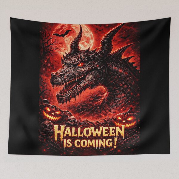Item preview, Scary dragon Halloween night (Halloween) designed and sold by NubesDesignCH.