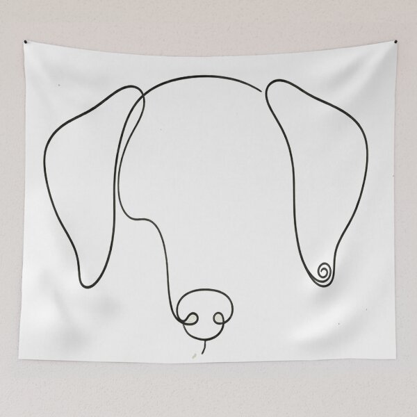 Item preview, Minimal Line Art-Dog designed and sold by DinsignStudio.