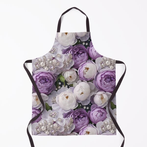 Item preview, Purple and White Peonies Floral Seamless Pattern designed and sold by Leylita Design.