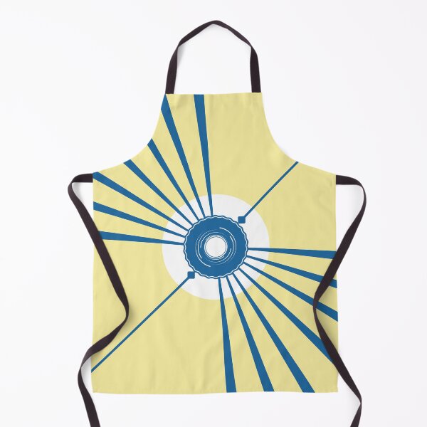 Item preview, The Radiance - Yellow and Blue Geometric Sunburst designed and sold by artdocaj.