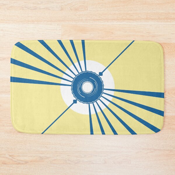 Item preview, The Radiance - Yellow and Blue Geometric Sunburst designed and sold by artdocaj.