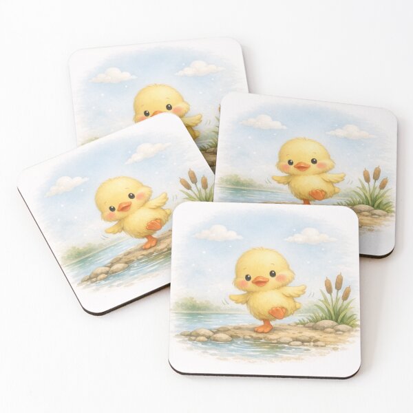Item preview, Duckling – Soft Minimalist Animal Illustration designed and sold by NytasCraftHub.