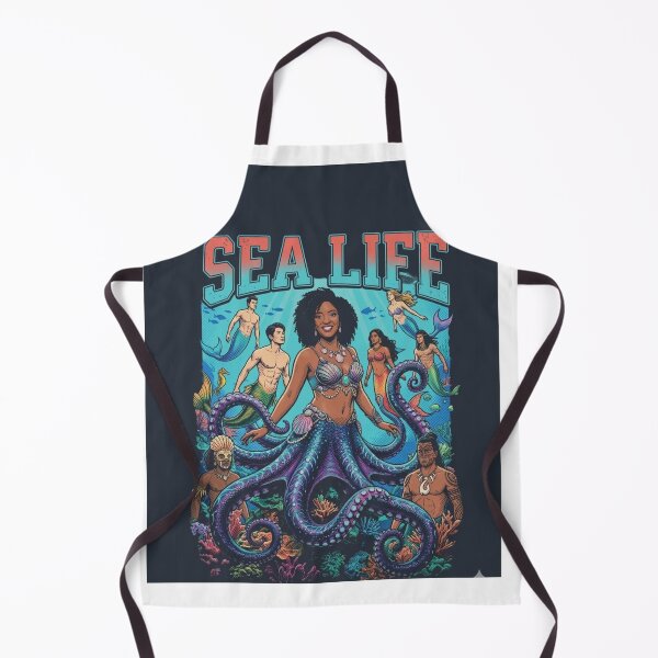 Item preview, Sea Life MerWoman Tee designed and sold by Black Lion Art.