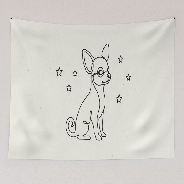 Item preview, Minimal Line Art-Dog #3 designed and sold by DinsignStudio.