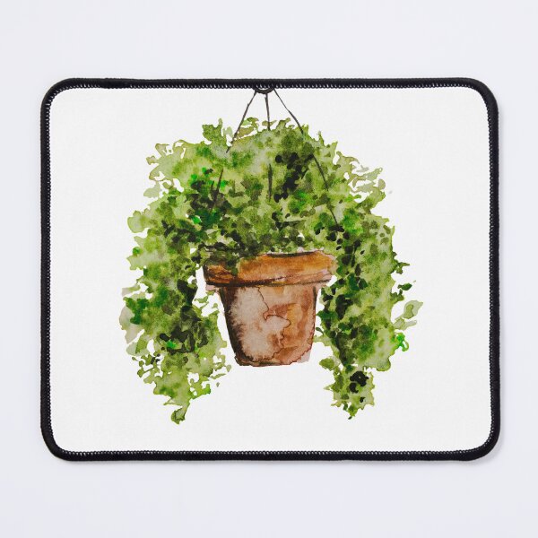 Item preview, Watercolor Hanging Herb Pot Sticker | Botanical Greenery Art Print designed and sold by Little Bloom Studio.