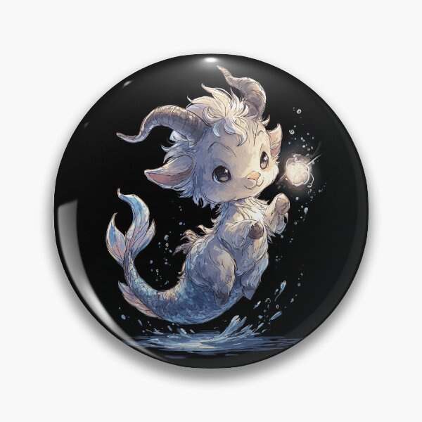 Item preview, Adorable Chibi Capricorn Sea Goat Mermaid Pearl designed and sold by RexZa25.