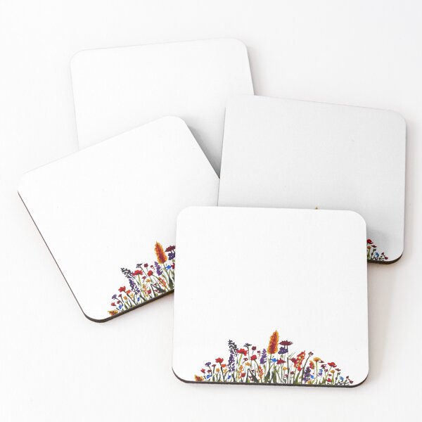 Item preview, Vibrant Wildflower Watercolor Art | Bright Floral Landscape designed and sold by Little Bloom Studio.