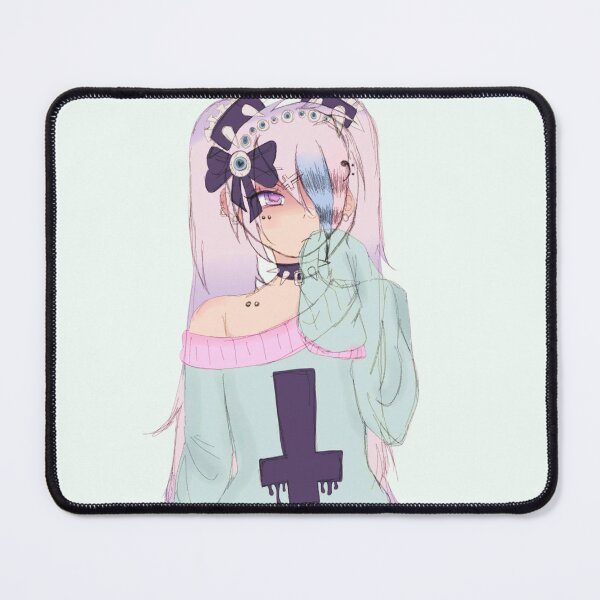 Item preview, Pastel Goth Anime Girl - Menhera Aesthetic Yamikawaii Art designed and sold by Sweet-A-Dsignz.