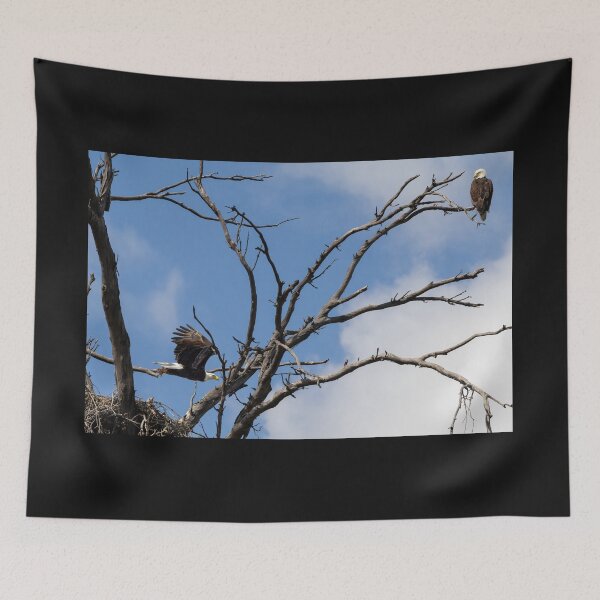 Item preview, Bald Eagle Mama Flies To Feed The Baby designed and sold by PsychoAlien.com.