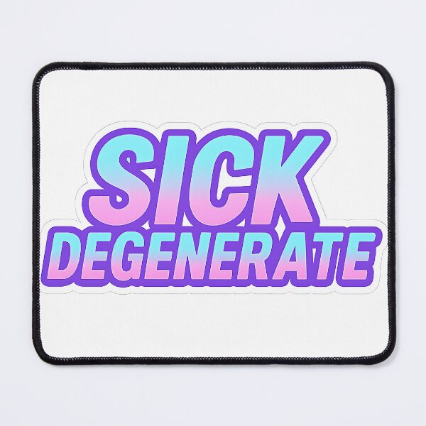 Item preview, Sick Degenerate Retro Wave designed and sold by Throwback Trends.