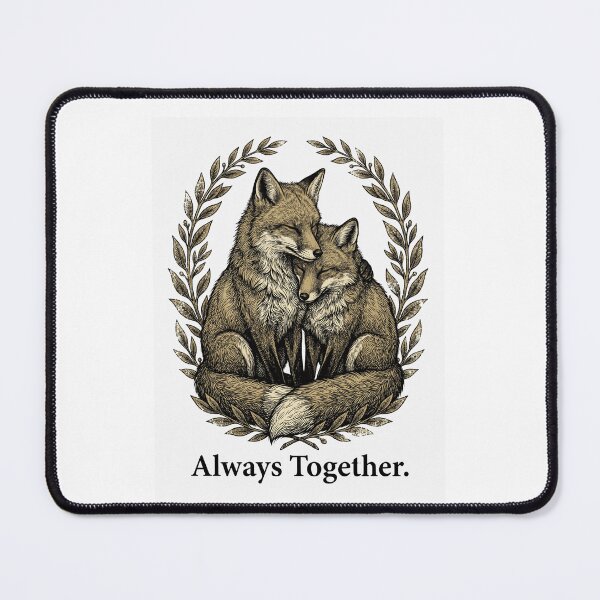 Item preview, Cute Fox Love Romantic Couple T-Shirt designed and sold by MaynyStudio.