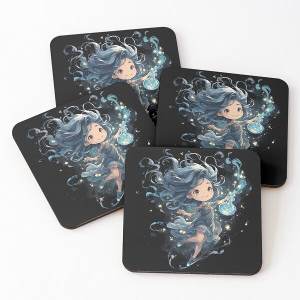 Item preview, Cute Chibi Aquarius Star Pouring Water Bearer designed and sold by RexZa25.