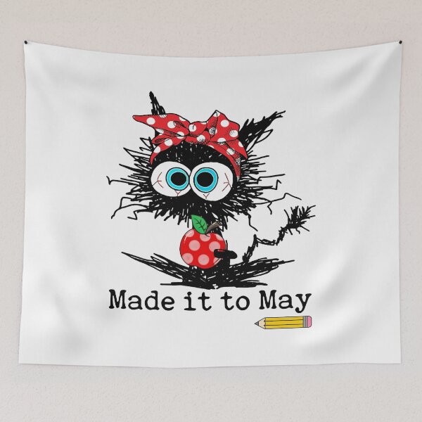 Item preview, Funny Black Cat Made it to May Teacher Last Day Of School designed and sold by jackelmbradyt.