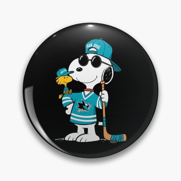 Item preview, Snoopy San Jose Sharks Hockey Player Funny Sports designed and sold by Morphologiona.