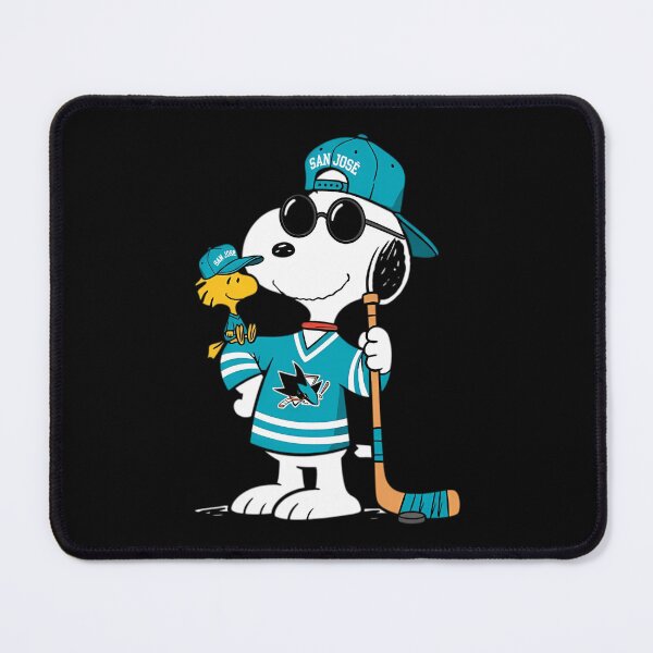 Item preview, Snoopy San Jose Sharks Hockey Player Funny Sports designed and sold by Morphologiona.