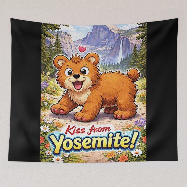 Item preview, Cute bear cub in the nature park designed and sold by NubesDesignCH.