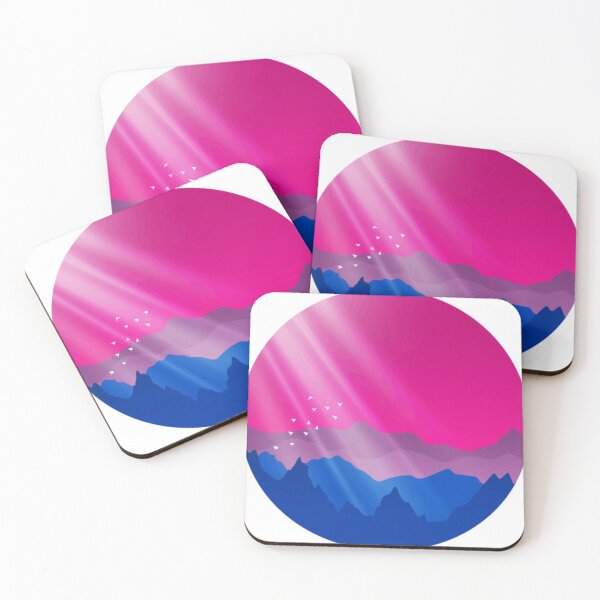 Item preview, Bisexual Sunrise Mountains Landscape  designed and sold by FredericMolina.