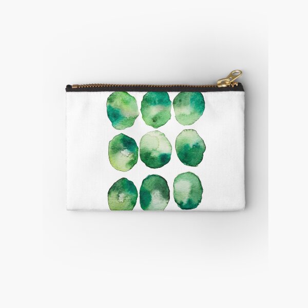 Item preview, Emerald Moss Abstract | Organic Green Watercolor Orbs designed and sold by Little Bloom Studio.
