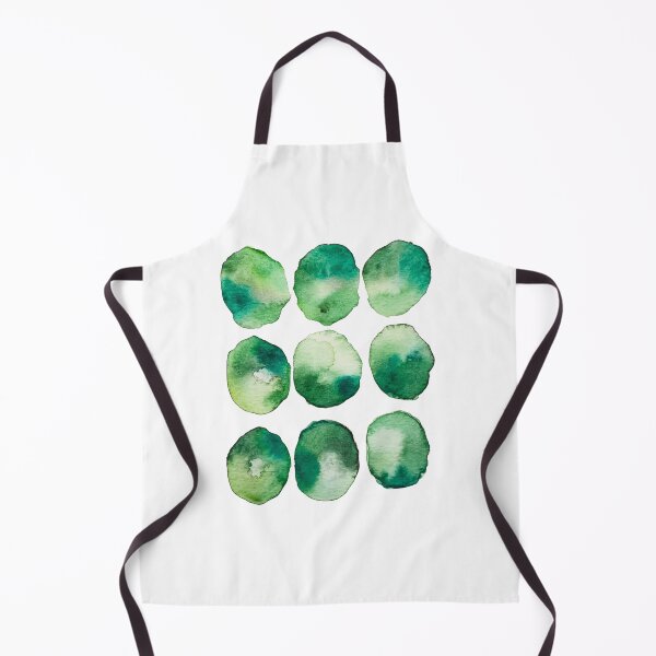 Item preview, Emerald Moss Abstract | Organic Green Watercolor Orbs designed and sold by Little Bloom Studio.