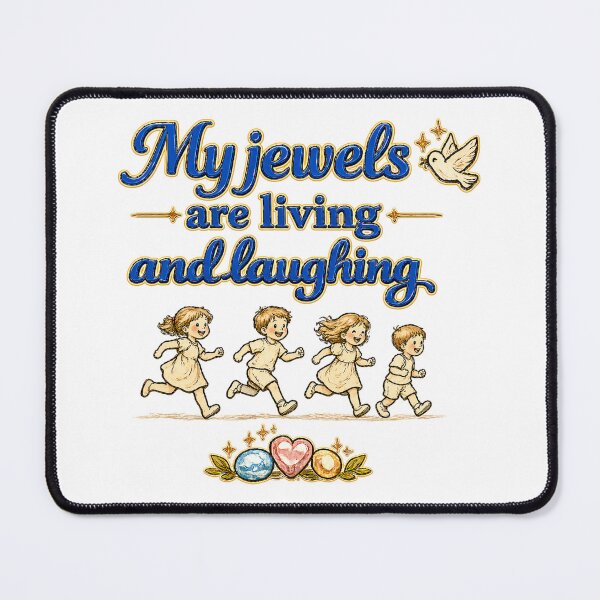 Item preview, My Jewels Are Living and Laughing designed and sold by Virtue Village Kids.