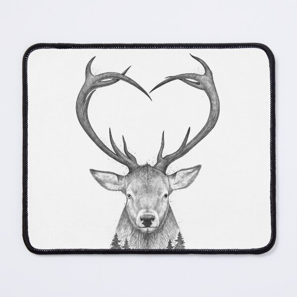Item preview, Deer with heart designed and sold by NIKITA KORENKOV NikKor.