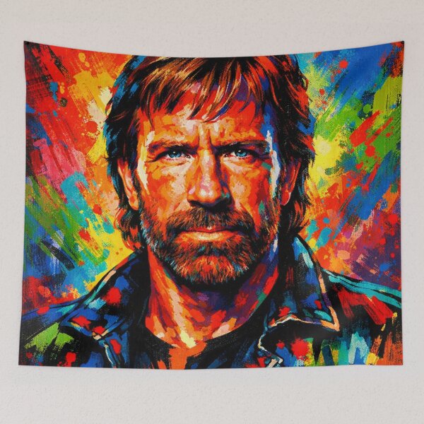 Item preview, Bold pop art Chuck Norris designed and sold by AndreBarnard.