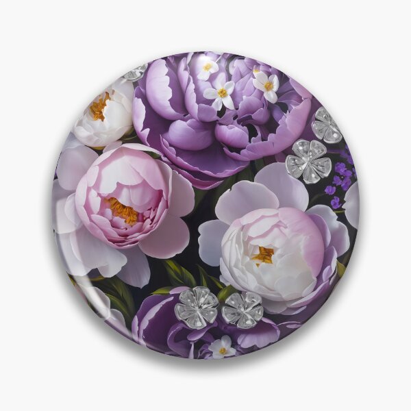 Item preview, Purple and White Peonies Floral Seamless Pattern designed and sold by Leylita Design.