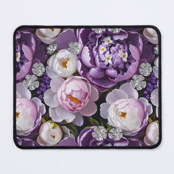 Item preview, Purple and White Peonies Floral Seamless Pattern designed and sold by Leylita Design.