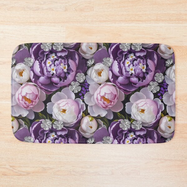 Item preview, Purple and White Peonies Floral Seamless Pattern designed and sold by Leylita Design.