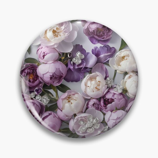 Item preview, Purple and White Peonies Floral Seamless Pattern designed and sold by Leylita Design.