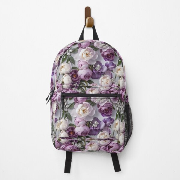 Item preview, Purple and White Peonies Floral Seamless Pattern designed and sold by Leylita Design.