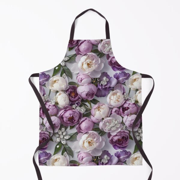 Item preview, Purple and White Peonies Floral Seamless Pattern designed and sold by Leylita Design.