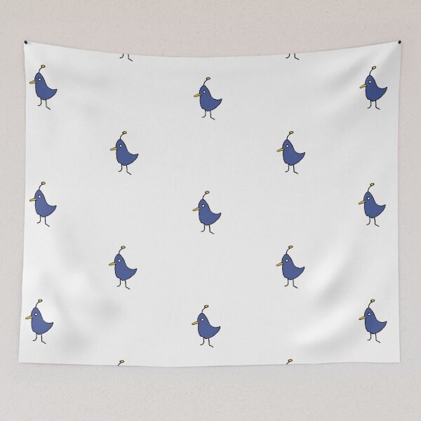 Item preview, Cute doodle blue bird  designed and sold by Emilyautumnlife.