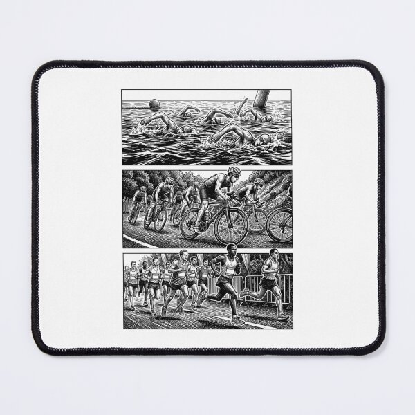 Item preview, Triathlon Triathlete Swim Bike Run Funny Vintage Sports designed and sold by GrandeDuc.
