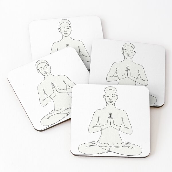 Item preview, Minimal Line Art-Meditate designed and sold by DinsignStudio.