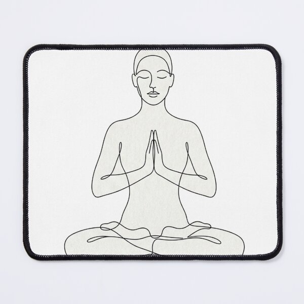 Item preview, Minimal Line Art-Meditate designed and sold by DinsignStudio.