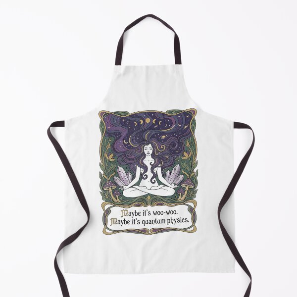 Item preview, Maybe Its Woo-woo Maybe Its Quantum Physics Woman Meditation designed and sold by ZalcArtStore.