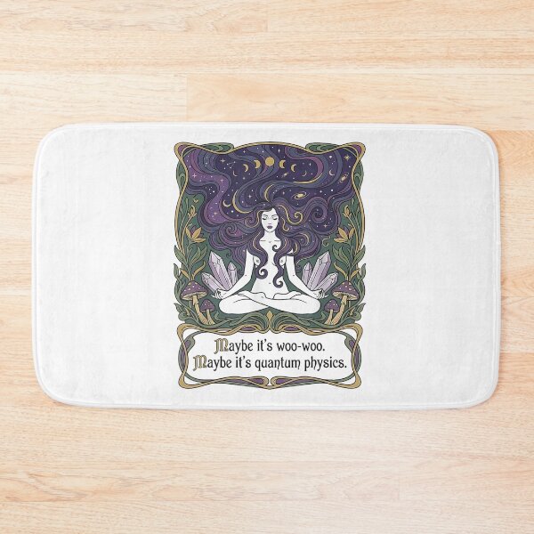 Item preview, Maybe Its Woo-woo Maybe Its Quantum Physics Woman Meditation designed and sold by ZalcArtStore.